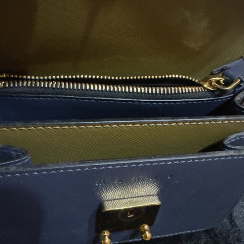 Marni Trunk 小牛皮郵差包-7