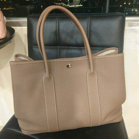 近新閒置花園包Garden Party 36 大象灰金剛色