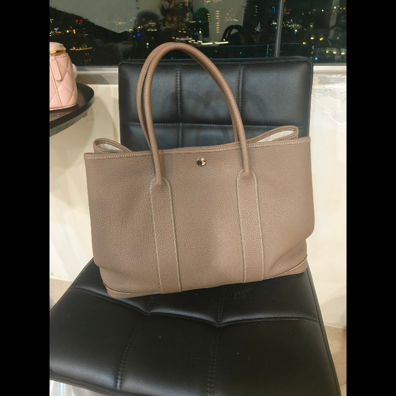 近新閒置花園包Garden Party 36 大象灰金剛色-6