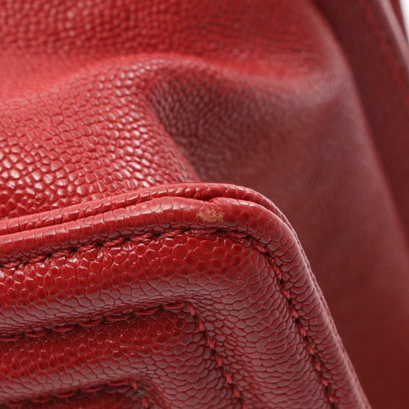 香奈兒 Boy Chanel 女士紅色粒面小牛皮單肩包 A67086-10