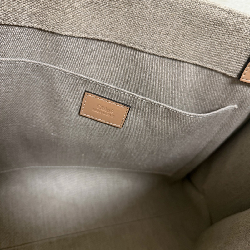 Chloe’ 蔻依 Woody tote bag帆布托特包(中號)-1
