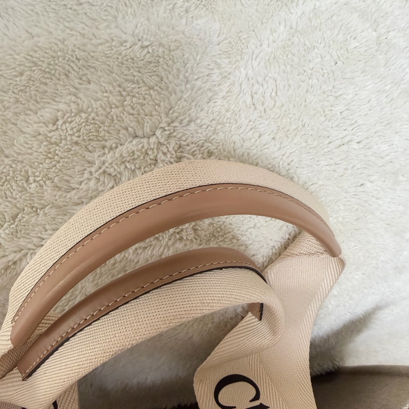 Chloe’ 蔻依 Woody tote bag帆布托特包(中號)-2