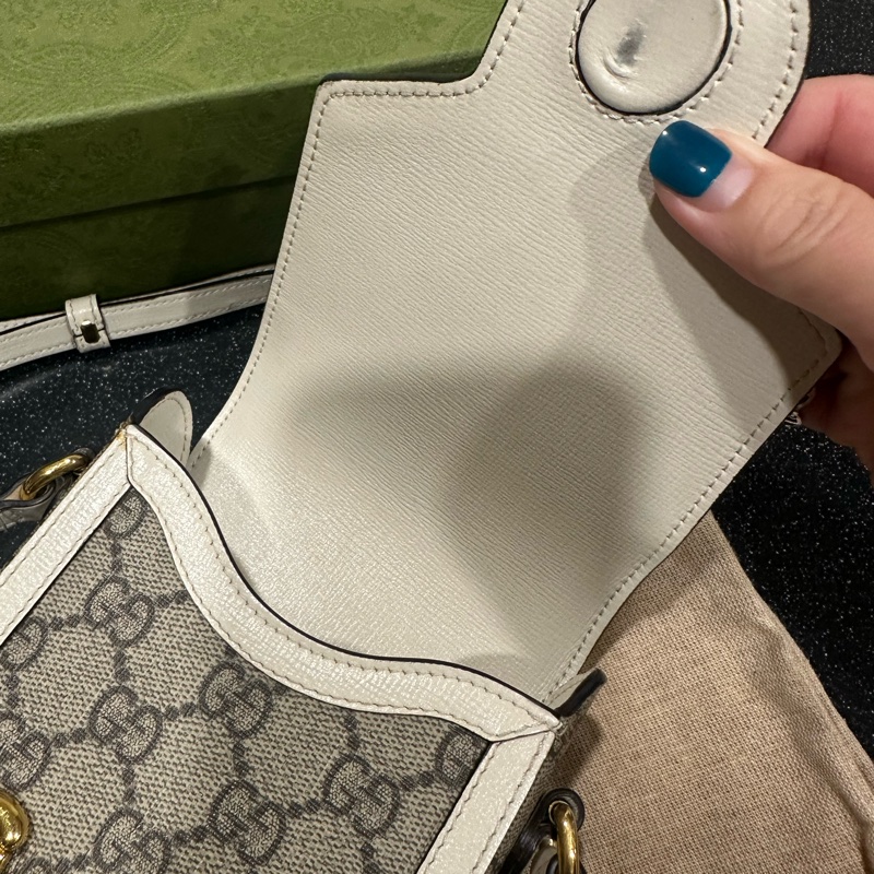 Gucci馬銜扣手機包斜背包9新-7