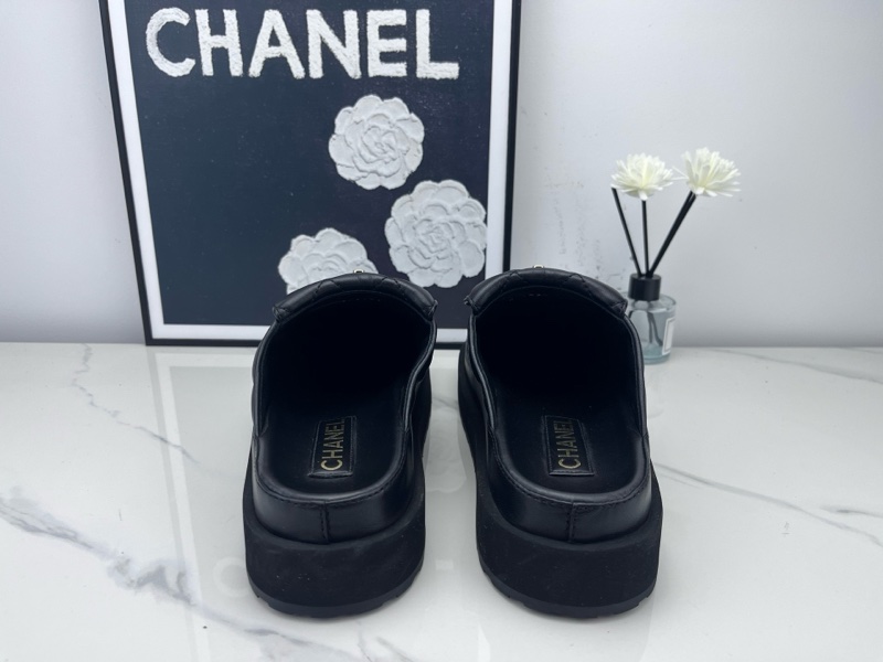 99新chanel香奈兒 24c厚底菱格紋麵包拖鞋 39碼-2
