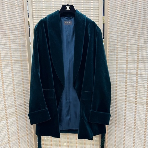 Loro Piana廓形TEXCO皇室嬰駝R0W浴袍式短大衣 36 碼