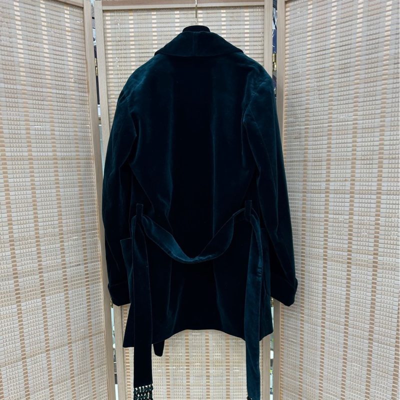 Loro Piana廓形TEXCO皇室嬰駝R0W浴袍式短大衣 36 碼-1