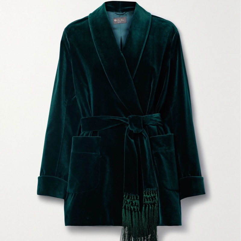 Loro Piana廓形TEXCO皇室嬰駝R0W浴袍式短大衣 36 碼-4