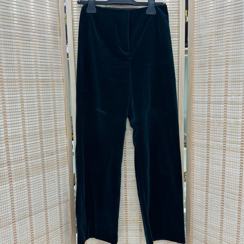 Loro PianaTEXCO皇室嬰駝R0W 綠色絲絨長褲 38碼 一套上身超無敵美膩