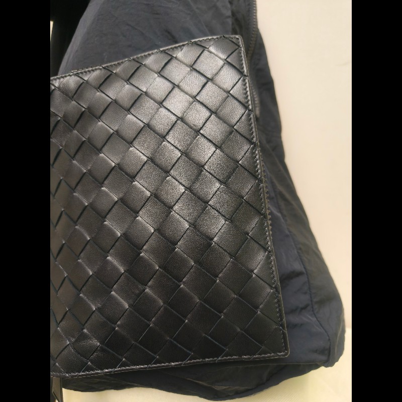 【9成新】㊣✨Bottega Veneta ✨(附防塵袋)寶緹嘉 BV 拼色 羊皮 編織 拼接 帆布 可收納 後背包 /二手包/二手精品/保證正品🌳二手樹屋🌳-17