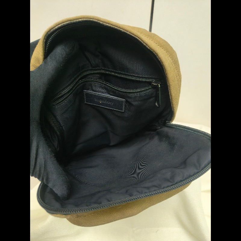 ㊣✨ Burberry✨博柏利 褐綠色 印字 布面 直立 胸前包 胸包 斜跨包 單車包/二手精品/保證正品🌳二手樹屋🌳-27