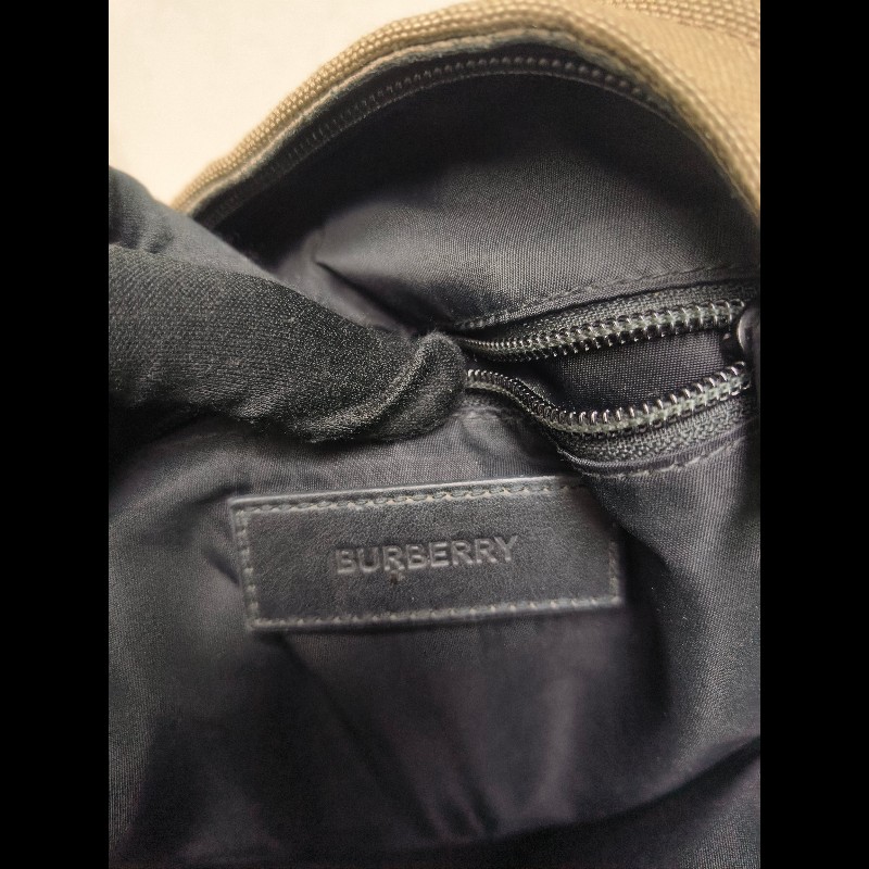 ㊣✨ Burberry✨博柏利 褐綠色 印字 布面 直立 胸前包 胸包 斜跨包 單車包/二手精品/保證正品🌳二手樹屋🌳-31