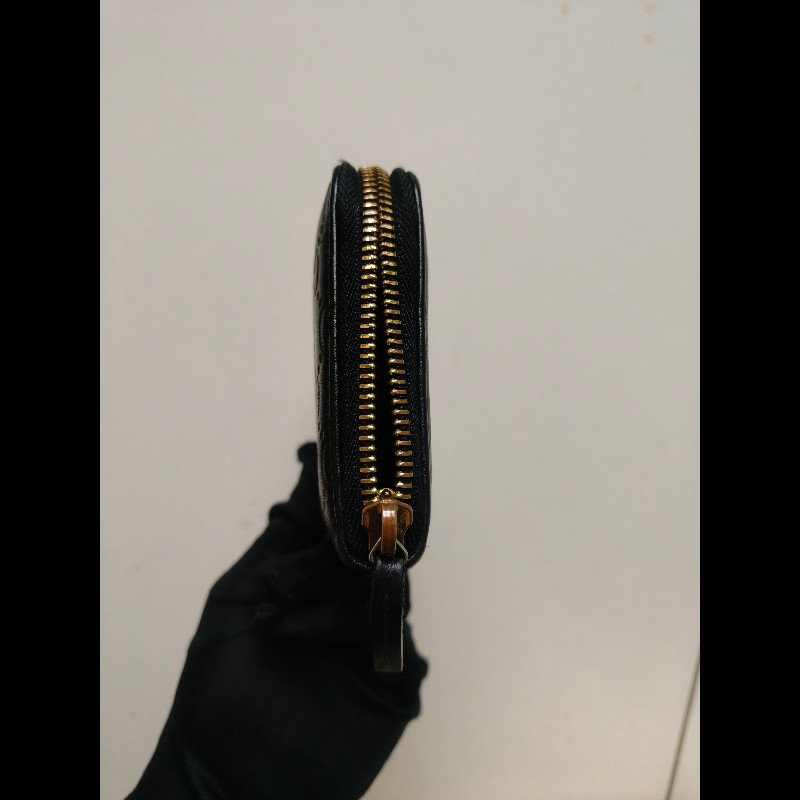 【8成新】㊣✨GUCCI✨古馳 黑色 牛皮 壓紋 老花 長夾 錢包 皮夾/雙G/二手包/保證正品🌳二手樹屋🌳-4