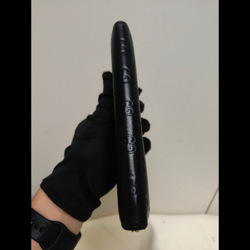 【8成新】㊣✨GUCCI✨古馳 黑色 牛皮 壓紋 老花 長夾 錢包 皮夾/雙G/二手包/保證正品🌳二手樹屋🌳-6