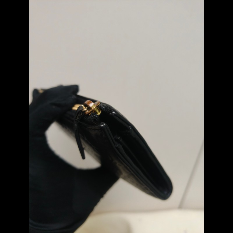 【8成新】㊣✨GUCCI✨古馳 黑色 牛皮 壓紋 老花 長夾 錢包 皮夾/雙G/二手包/保證正品🌳二手樹屋🌳-8