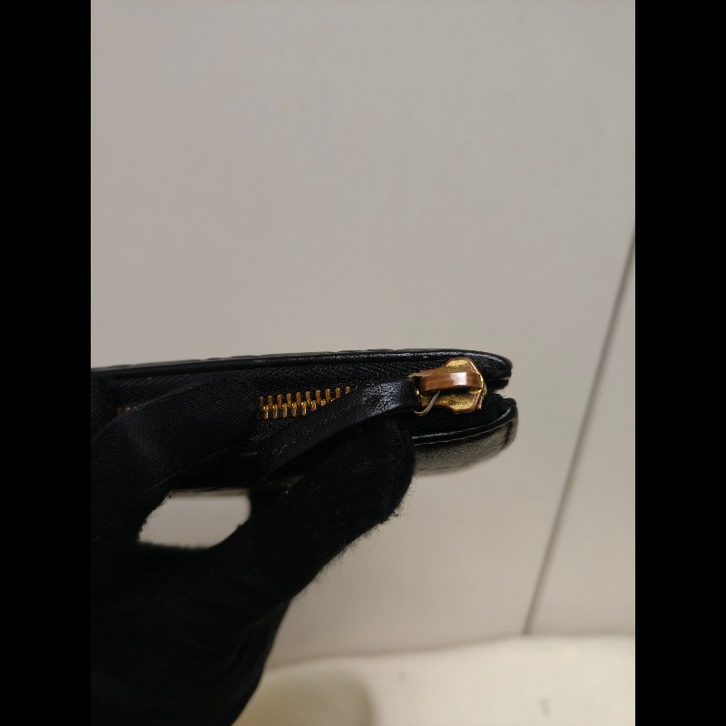 【8成新】㊣✨GUCCI✨古馳 黑色 牛皮 壓紋 老花 長夾 錢包 皮夾/雙G/二手包/保證正品🌳二手樹屋🌳-9