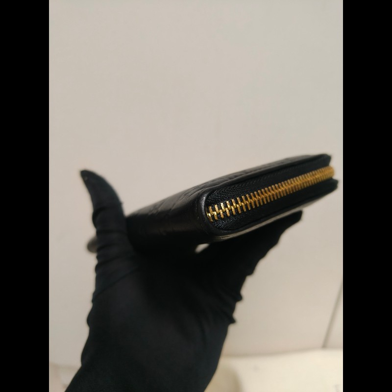 【8成新】㊣✨GUCCI✨古馳 黑色 牛皮 壓紋 老花 長夾 錢包 皮夾/雙G/二手包/保證正品🌳二手樹屋🌳-11