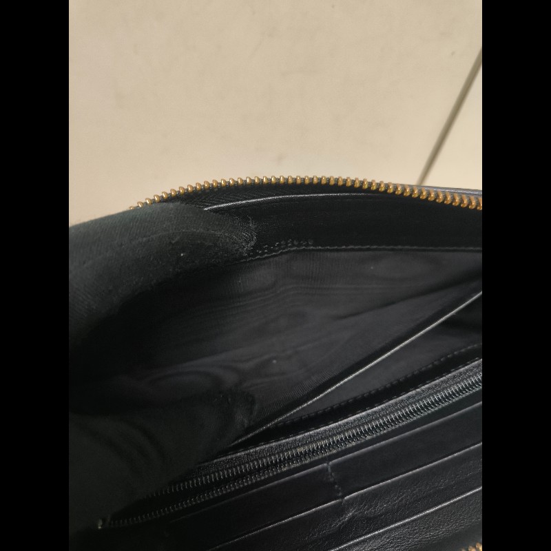 【8成新】㊣✨GUCCI✨古馳 黑色 牛皮 壓紋 老花 長夾 錢包 皮夾/雙G/二手包/保證正品🌳二手樹屋🌳-23