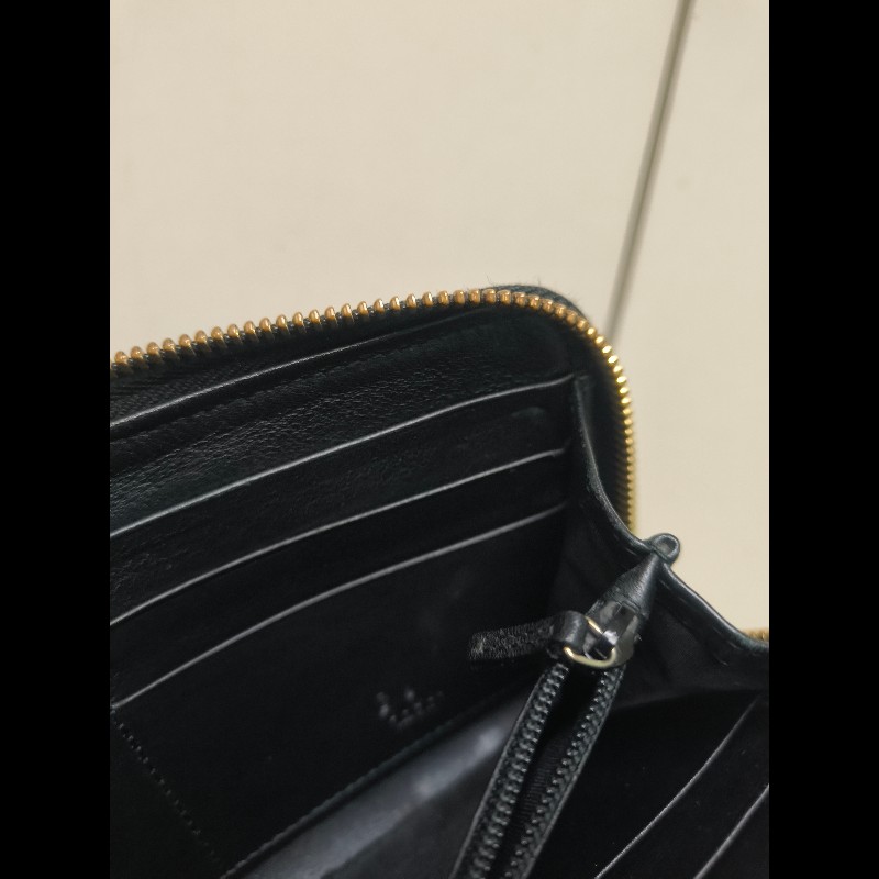 【8成新】㊣✨GUCCI✨古馳 黑色 牛皮 壓紋 老花 長夾 錢包 皮夾/雙G/二手包/保證正品🌳二手樹屋🌳-28