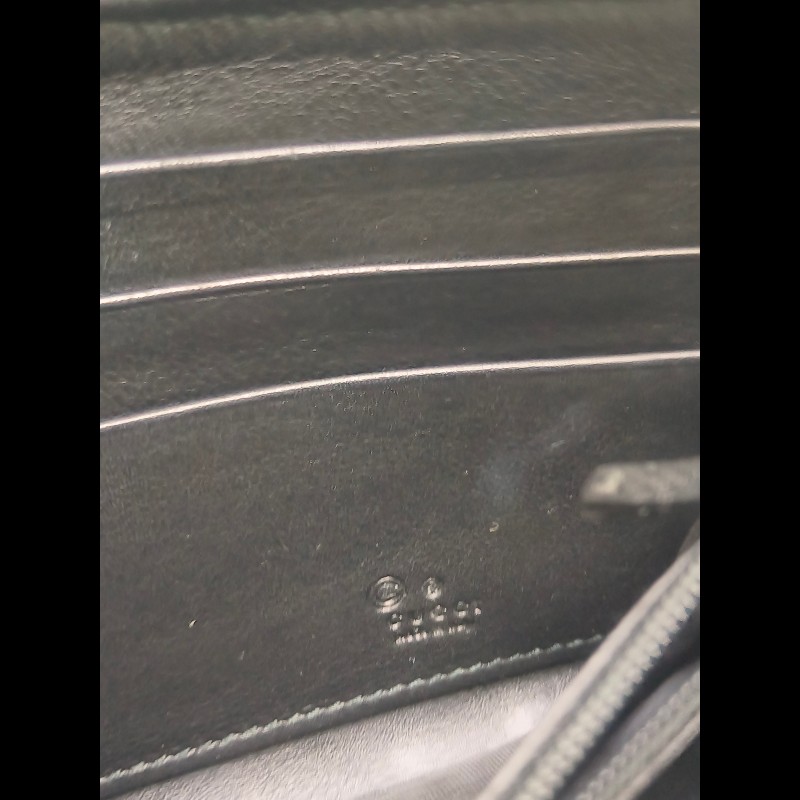 【8成新】㊣✨GUCCI✨古馳 黑色 牛皮 壓紋 老花 長夾 錢包 皮夾/雙G/二手包/保證正品🌳二手樹屋🌳-29