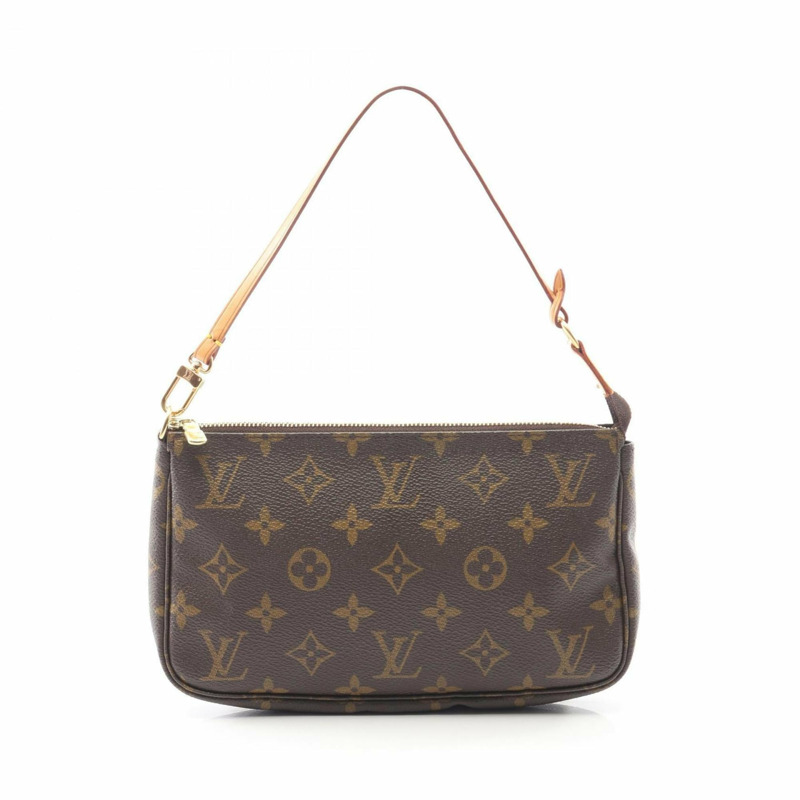 路易威登 Pochette Accessoires 手提包,塗層帆布和皮革,Monogram 圖案,女士,棕色,M51980-0