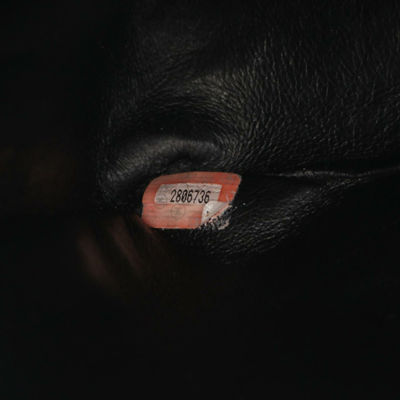 香奈兒 Mademoiselle 鏈條肩挎包 黑色皮革 GHW 二手 CC-4