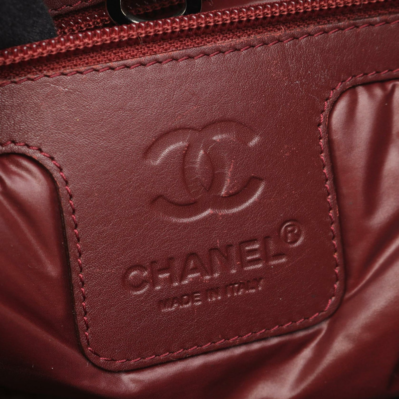 香奈兒 Coco Cocoon 小號手提包 A48610 尼龍皮革 黑色 二手 女士 CC-3