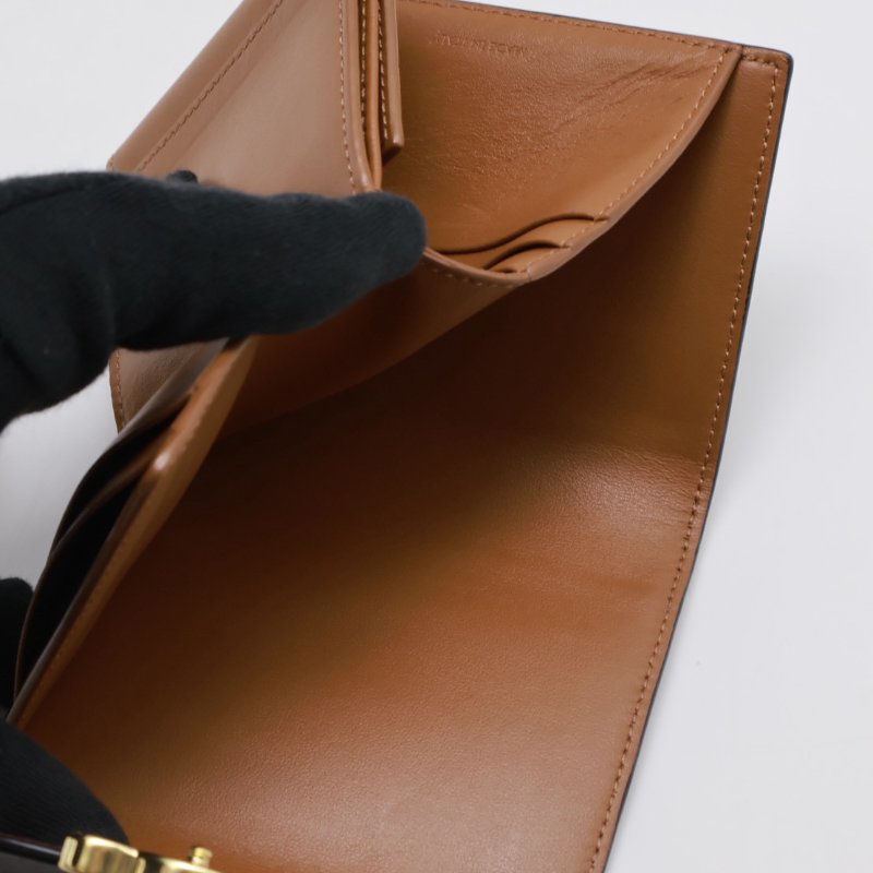 CELINE Triomphe凱旋釦老花三折短夾-3