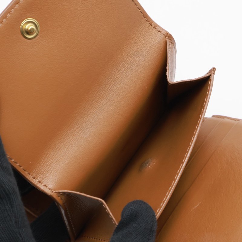 CELINE Triomphe凱旋釦老花三折短夾-4