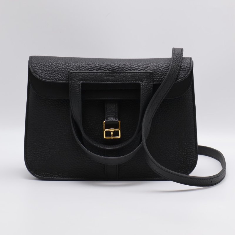 HERMES Halzan 25 - 黑金 W-0