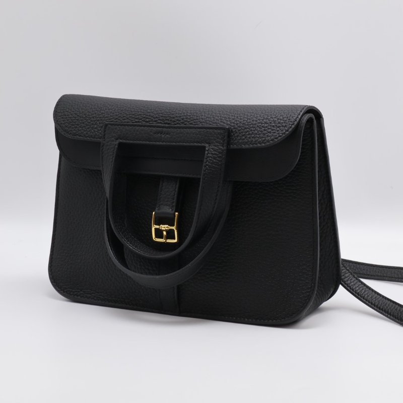 HERMES Halzan 25 - 黑金 W-6
