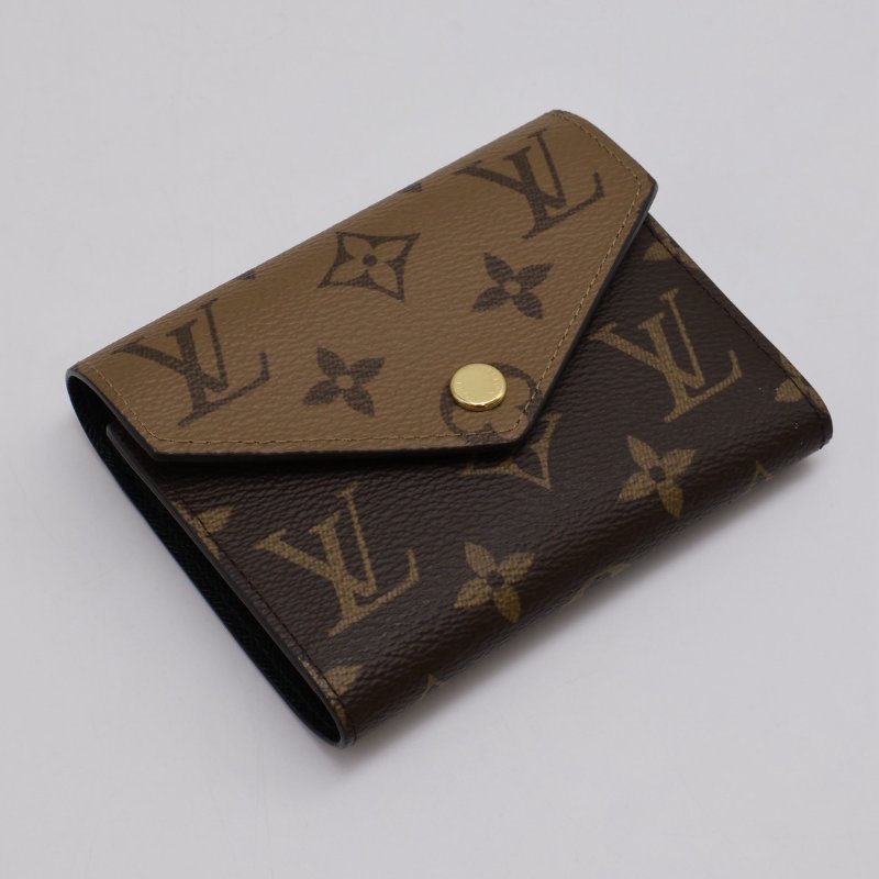 LOUIS VUITTON Victorine信封三折短夾 - 拚色-0