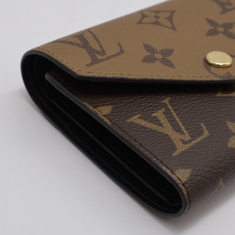 LOUIS VUITTON Victorine信封三折短夾 - 拚色-5
