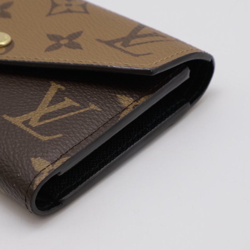 LOUIS VUITTON Victorine信封三折短夾 - 拚色-6