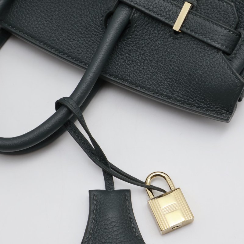 HERMES Birkin 25 -  灰綠香檳金 K-3