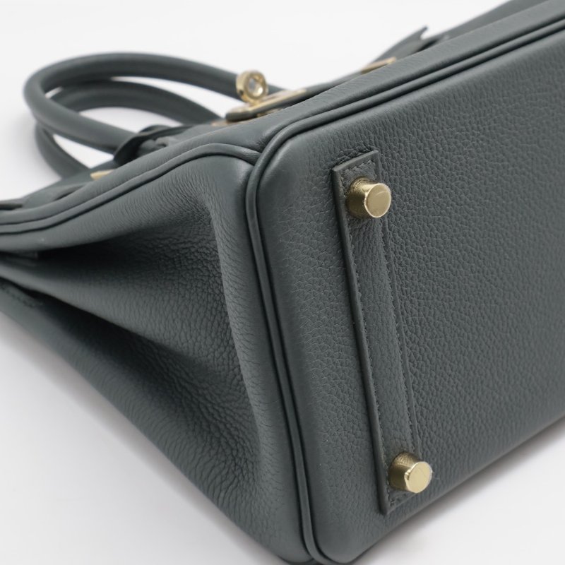 HERMES Birkin 25 -  灰綠香檳金 K-4