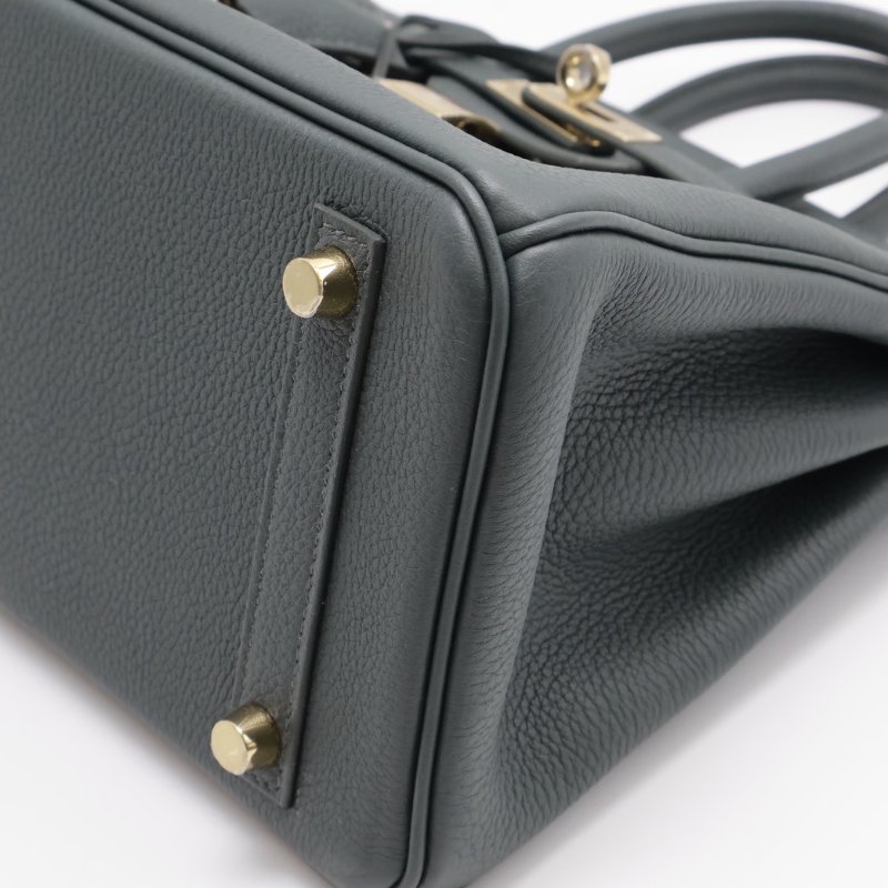 HERMES Birkin 25 -  灰綠香檳金 K-5