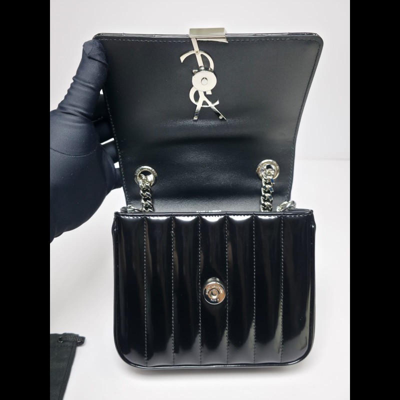 YSL 黑色Vicky Small Bag-17