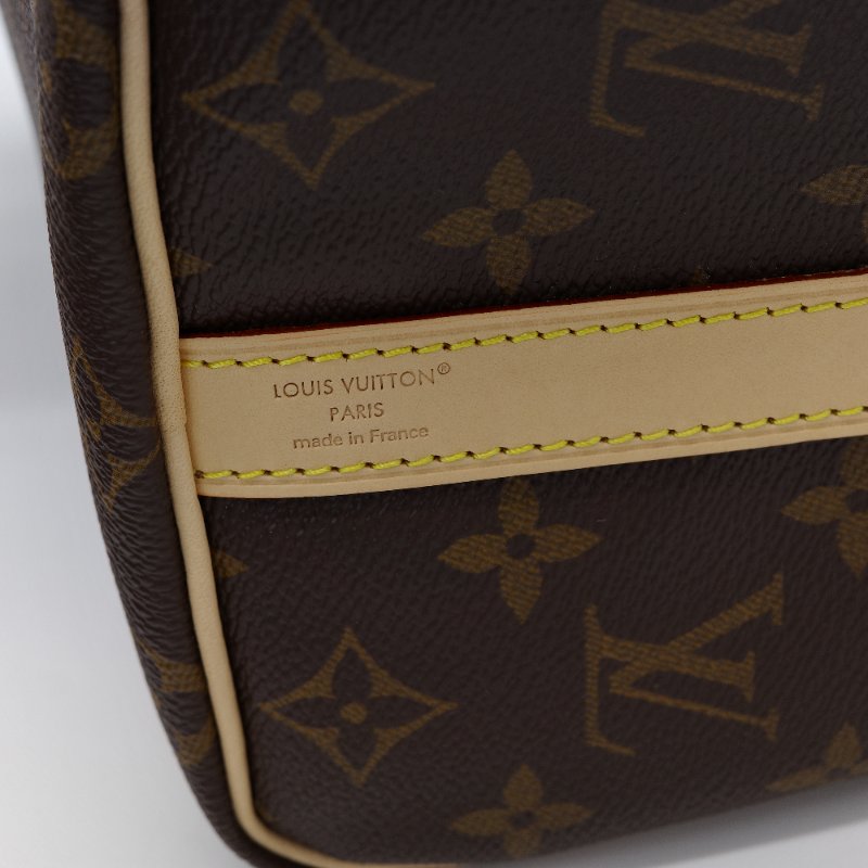 Louis Vuitton 路易威登 Speedy 25 經典老花 棕色 塗層帆布 肩背包 手提包-13