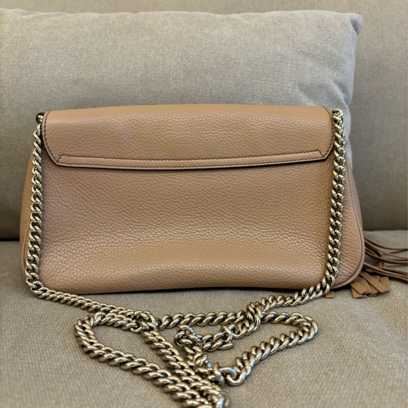 GUCCI SOHO 裸粉色牛皮磁扣 斜背包/肩背包/手拿包-1