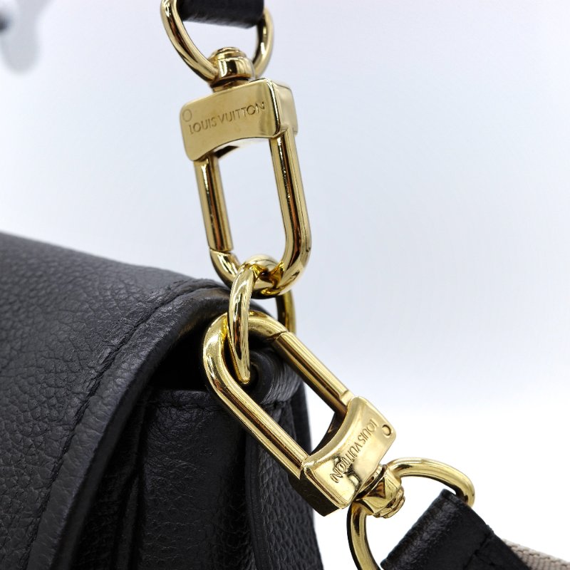 Louis Vuitton 路易威登 Diane Monogram Empreinte黑色壓紋 寶藍色內裡 牛皮 可拆式緹花肩背帶 肩背包 斜背包-6