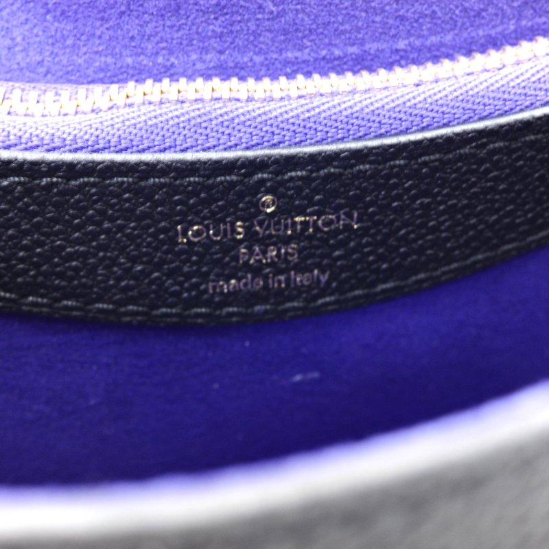 Louis Vuitton 路易威登 Diane Monogram Empreinte黑色壓紋 寶藍色內裡 牛皮 可拆式緹花肩背帶 肩背包 斜背包-12