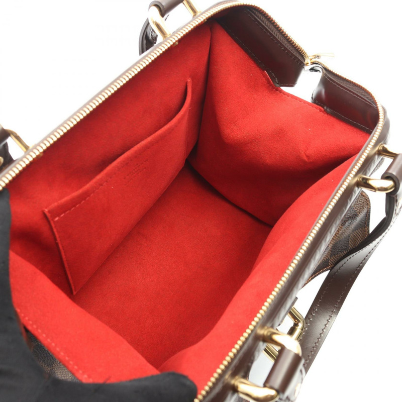 路易威登 Knightsbridge 手提包 N51201 Damier 皮革棕色 Ebene 二手女士-2