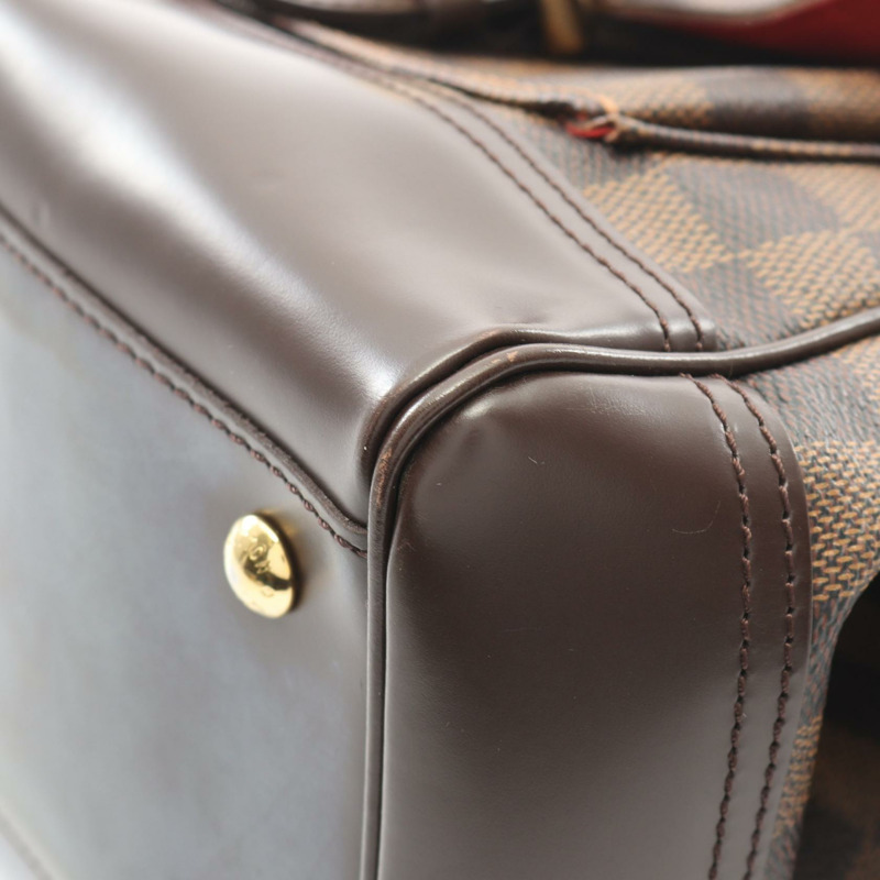 路易威登 Knightsbridge 手提包 N51201 Damier 皮革棕色 Ebene 二手女士-5