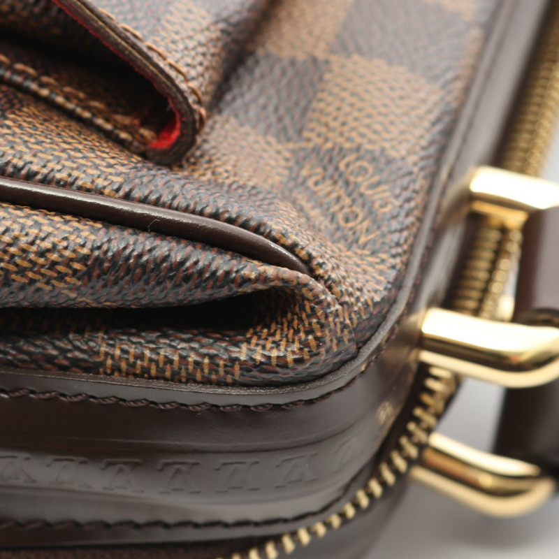 路易威登 Knightsbridge 手提包 N51201 Damier 皮革棕色 Ebene 二手女士-9