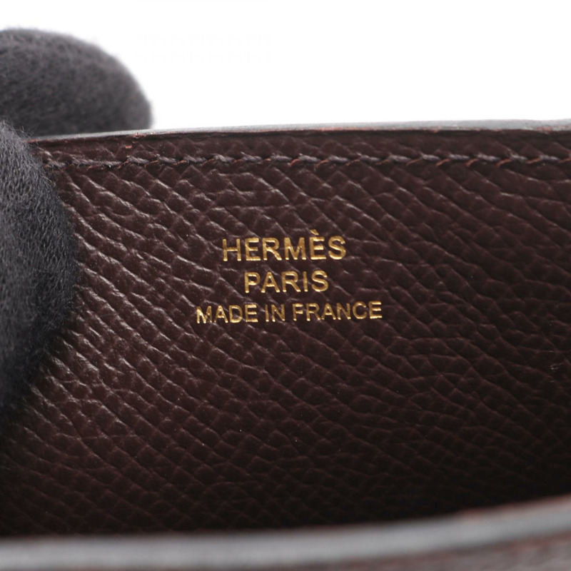 愛馬仕 Way 肩挎包 U 型唇盒 Epsom Rouge sellier 二手金色五金-3