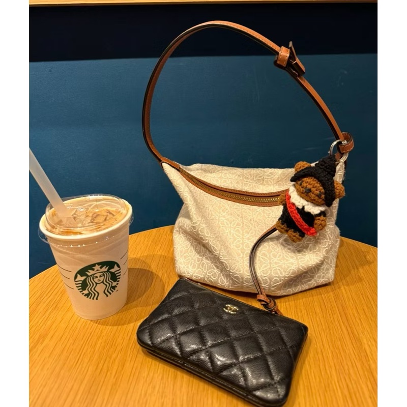 Loewe cubi二手小號經典棕色-0