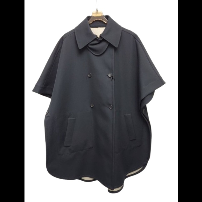 Max Mara sedan 黑白雙面斗篷 均碼-1