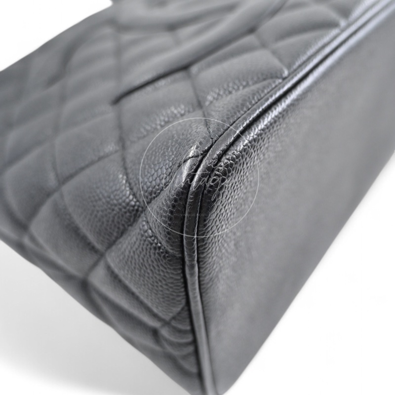 [Pre-owned] Chanel Black Caviar Vintage Medallion Tote Bag-7