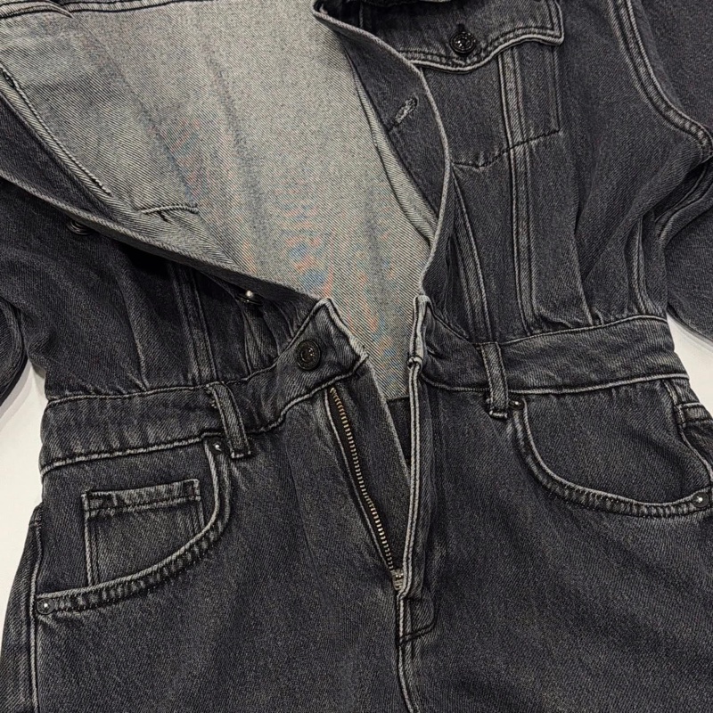 英國ALLSAINTS 復古刷白牛仔洋裝-7