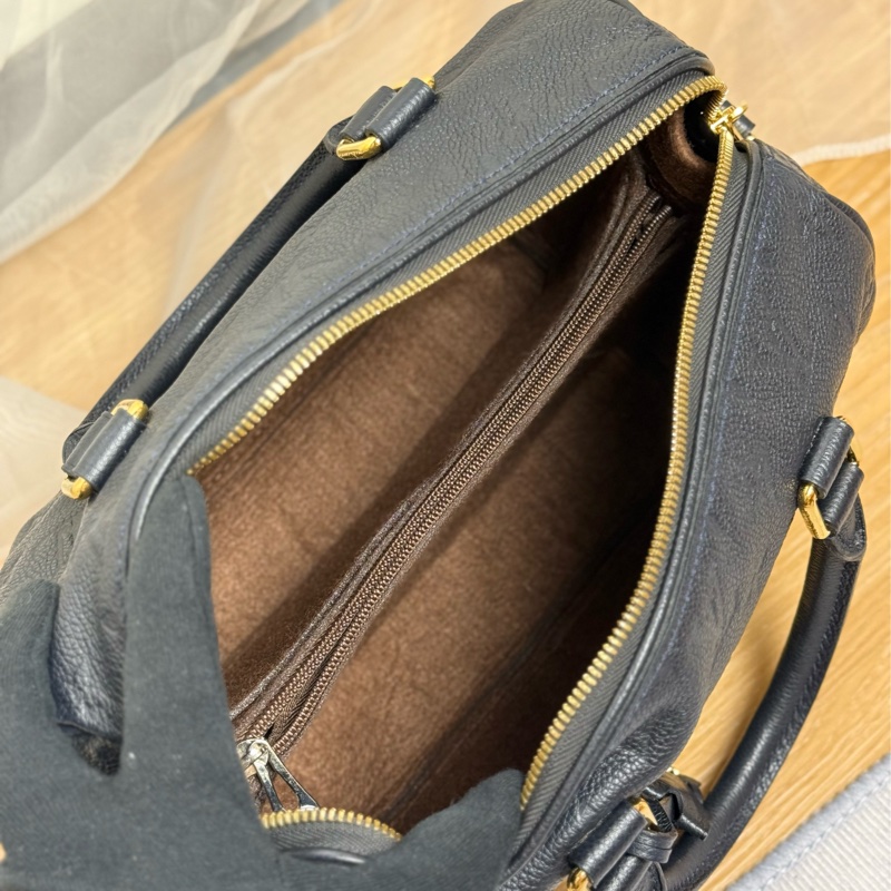 LV Speedy 25 全牛皮壓紋-11